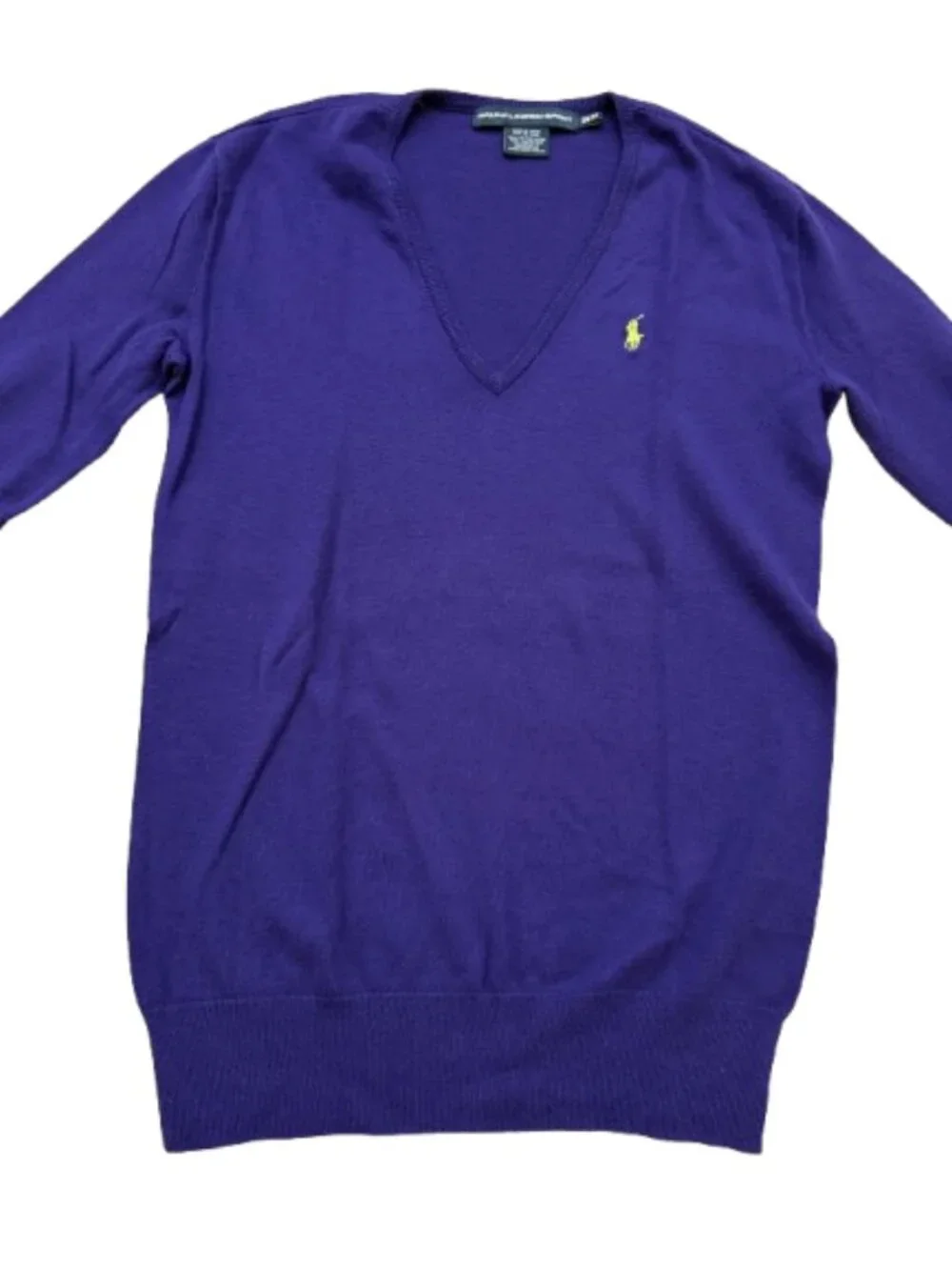 Ralph Lauren Sport Women's V-Neck Sweaters in Purple AND Pink size XS/TP - Picture 2 of 5